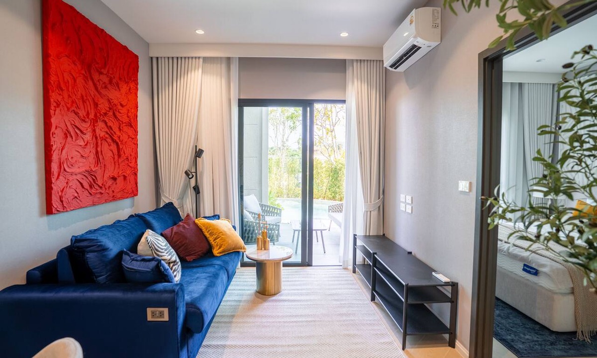 Cherngtalay Apartment | 2-bedroom apartment in perfect Tambon Choeng Thale with AC and fitness room