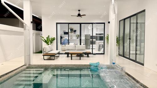 Pratumnak Hill Villa | Oceanfront Serene,3BR with Private Pool Villa,New Modern White