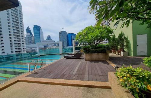 Asoke Apartment | Beautiful room, big balcony, near the mall
