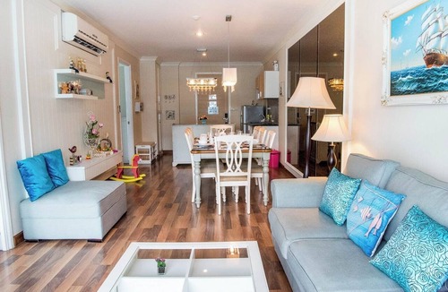Khao Takiab Apartment | D606 Bright 2-bedroom apartment with Playground near Sea, city