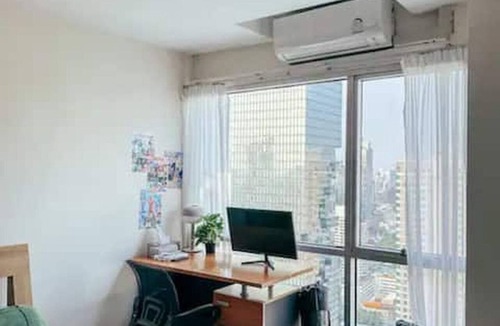 Thung Maha Mek Condo | Duplex Penthouse 3-bedroom 2 Bathroom with Skyscraper view @ Silom 1 mins to BTS