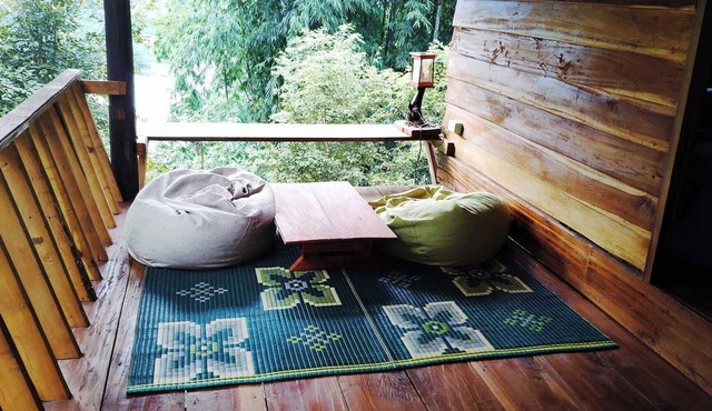 Beautiful wooden Homestay in Karen Village, at Doi Inthanon Park.