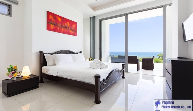 FULL SEA VIEW APARTMENT - PRIVATE SWIMMING POOL JACUZZI - 3BR - 6/7P
