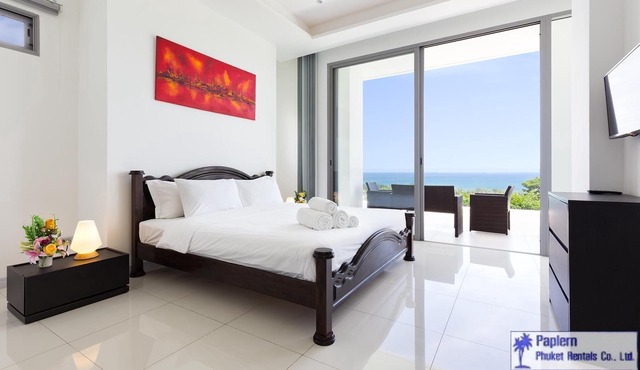 FULL SEA VIEW APARTMENT - PRIVATE SWIMMING POOL JACUZZI - 3BR - 6/7P