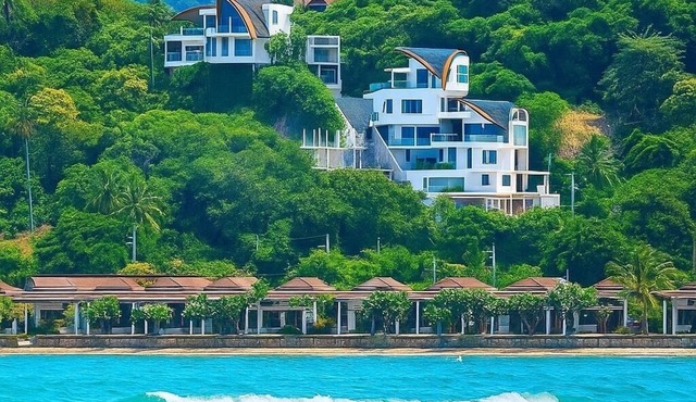 Luxury 4BR Sea View Villa Chaweng Koh Samui Pool Daily Housekeeping in Koh Samui