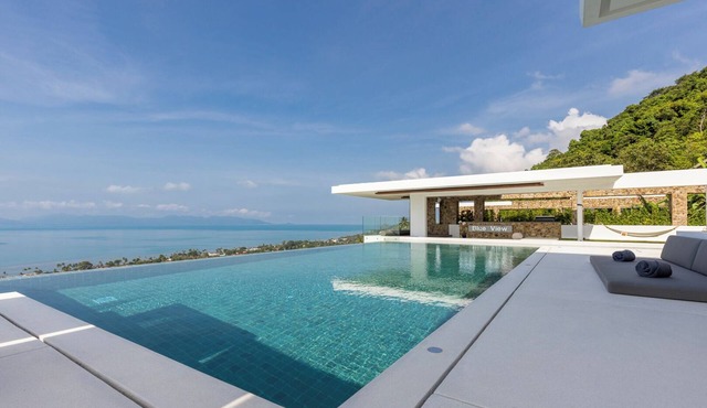 Newly Opened Villa Blue View Luxe: Panoramic Sea Views in Bang Por - Koh Samui