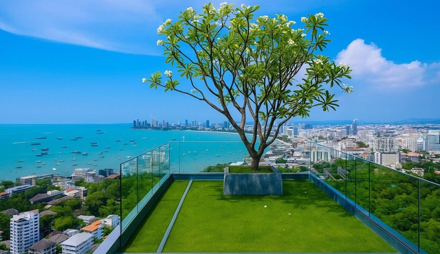 Peaceful stay beach pool walking street nearby in Pattaya City 301 in Muang Pattaya