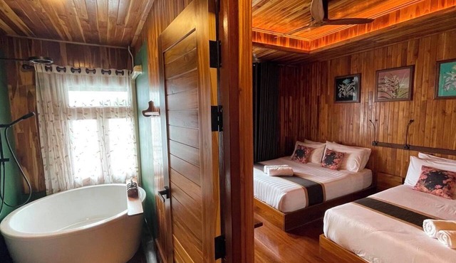 The Floating Lake House in Thong Pha Phum