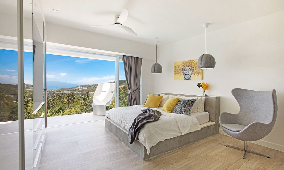 Bophut Hills Villa | Stylish Sea View Villa 5 Bedrooms -KBR13