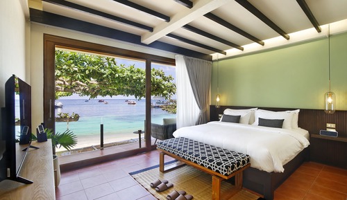 Deluxe Double Room, 1 King Bed, Balcony, Sea View