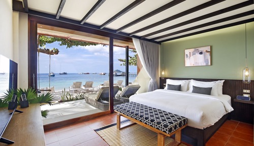 Deluxe Double Room, 1 King Bed, Terrace, Sea View