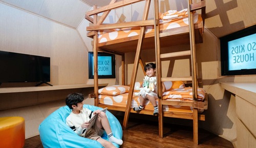Family Room, Multiple Beds, Garden View (SO Family Kids House)