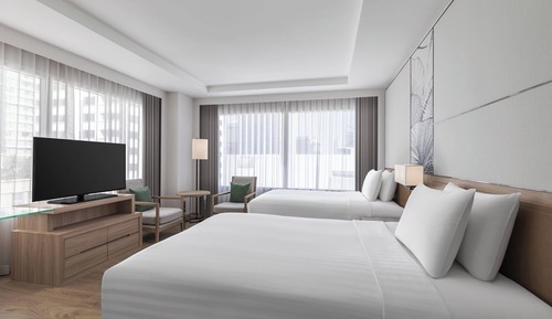 Room, 2 Double Beds, Corner (Corner)