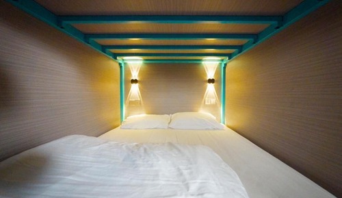 Premier Shared Dormitory, 1 Double Bed, City View