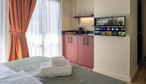 Standard Double or Twin Room, 1 Bedroom, Kitchenette, Courtyard View