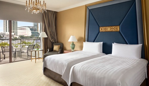 Krungthep River View Room 2 Twin Beds