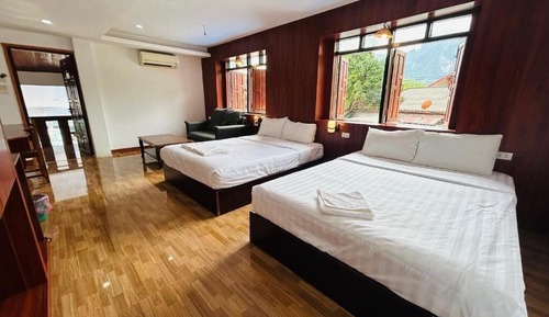 Deluxe Quadruple Room, Pool View
