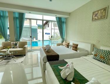 Studio with Pool View