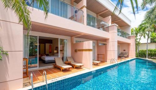 Lagoon View, Guest room, 2 Double, Pool view, Balcony