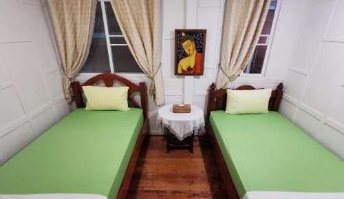Twin Fan Room with Shared Bathroom