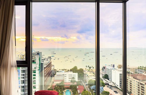 Pattaya Bay Apartment | Luxury 2 Bed Room Sea View With Large Bath Tub In Balcony