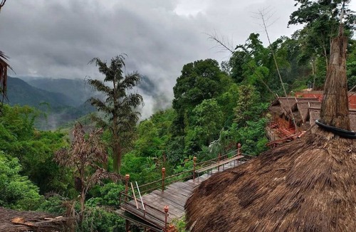 Pa Tueng Bed & Breakfast | Authentic Akha Mudhouse — Mountain View Retreat in Mae Salong บ้านดินอาข่า