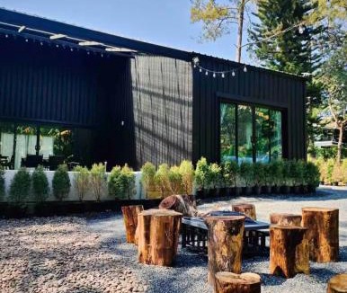 Mae Rim House | 360 Black Cabin - Mountain View & Warm Mineral Pool