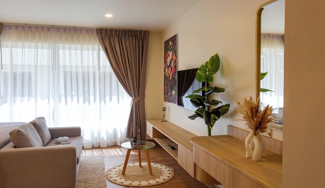 1BR Walk to Lamai Beach Sauna & Gym C264