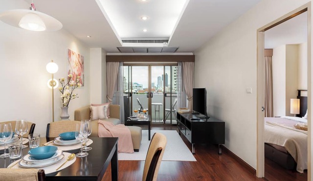 KingBed/Large57m²/Bathtub/1000Mbs/Ntflix/Balcony - Apartment