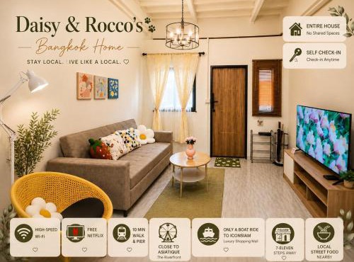 3-Story House, 2-Bedroom Near BTS and Sathorn Pier, Daisy and Rocco's in Bangkok